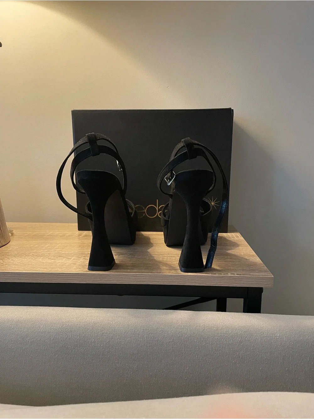 Shoe Dazzle Black Women's Platform Sandals